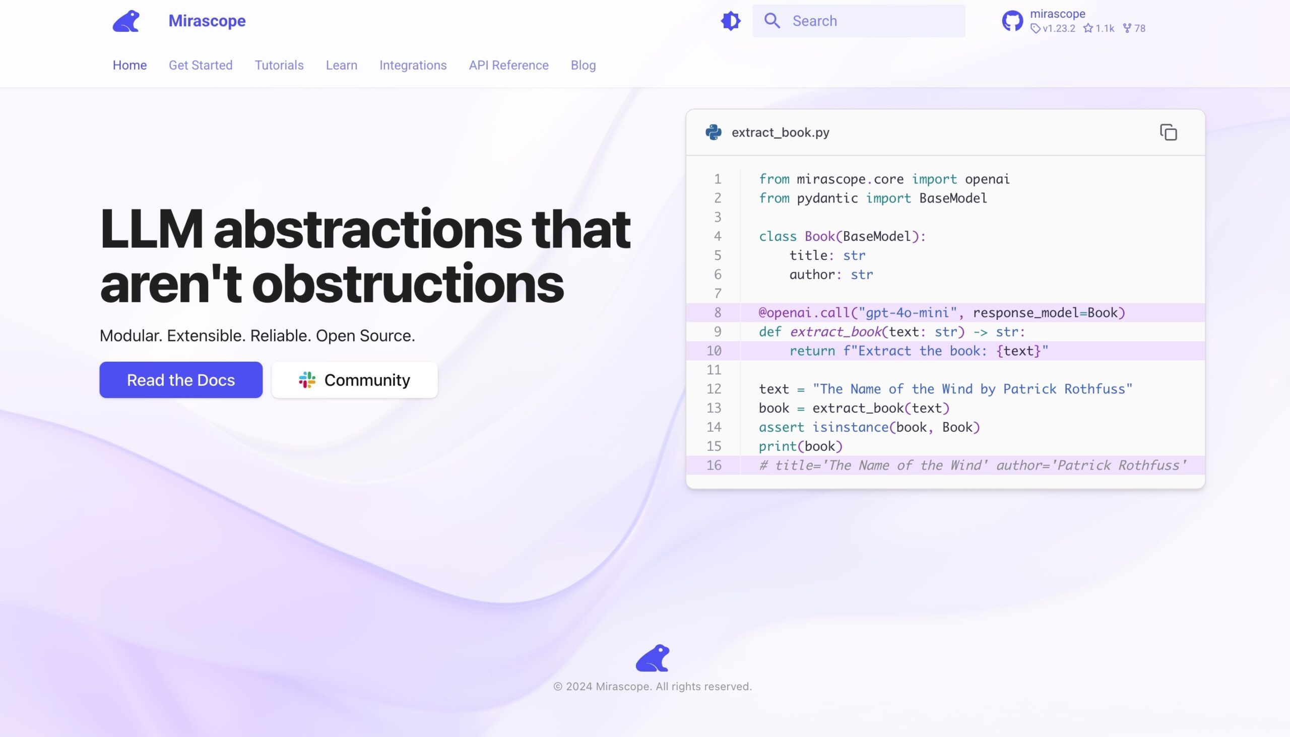 Mirascope - The Developer-Focused Solution