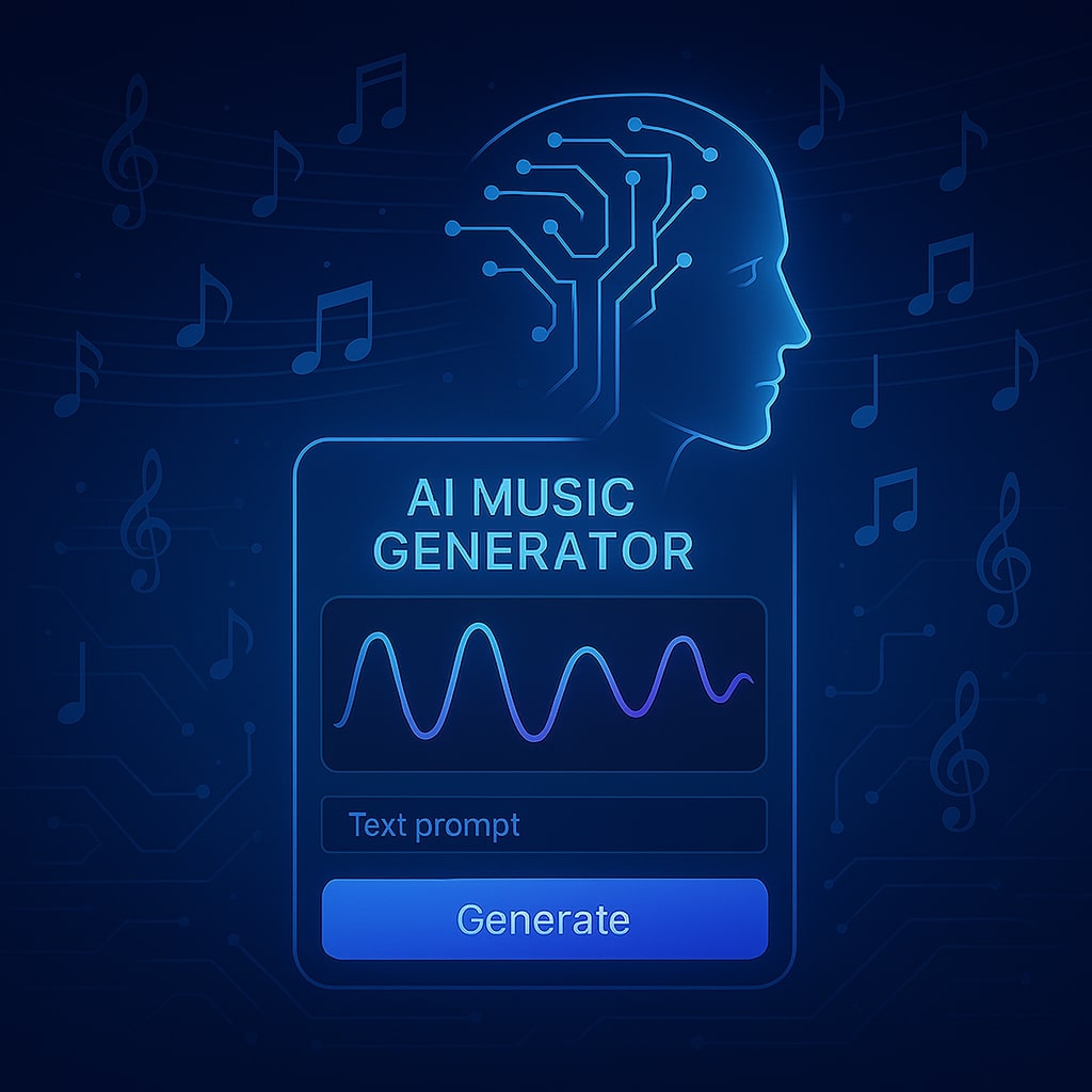 music ai generator is processing music