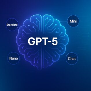 Diagram GPT-5 unified system: router memilih respons cepat atau reasoning, konteks 400K token.