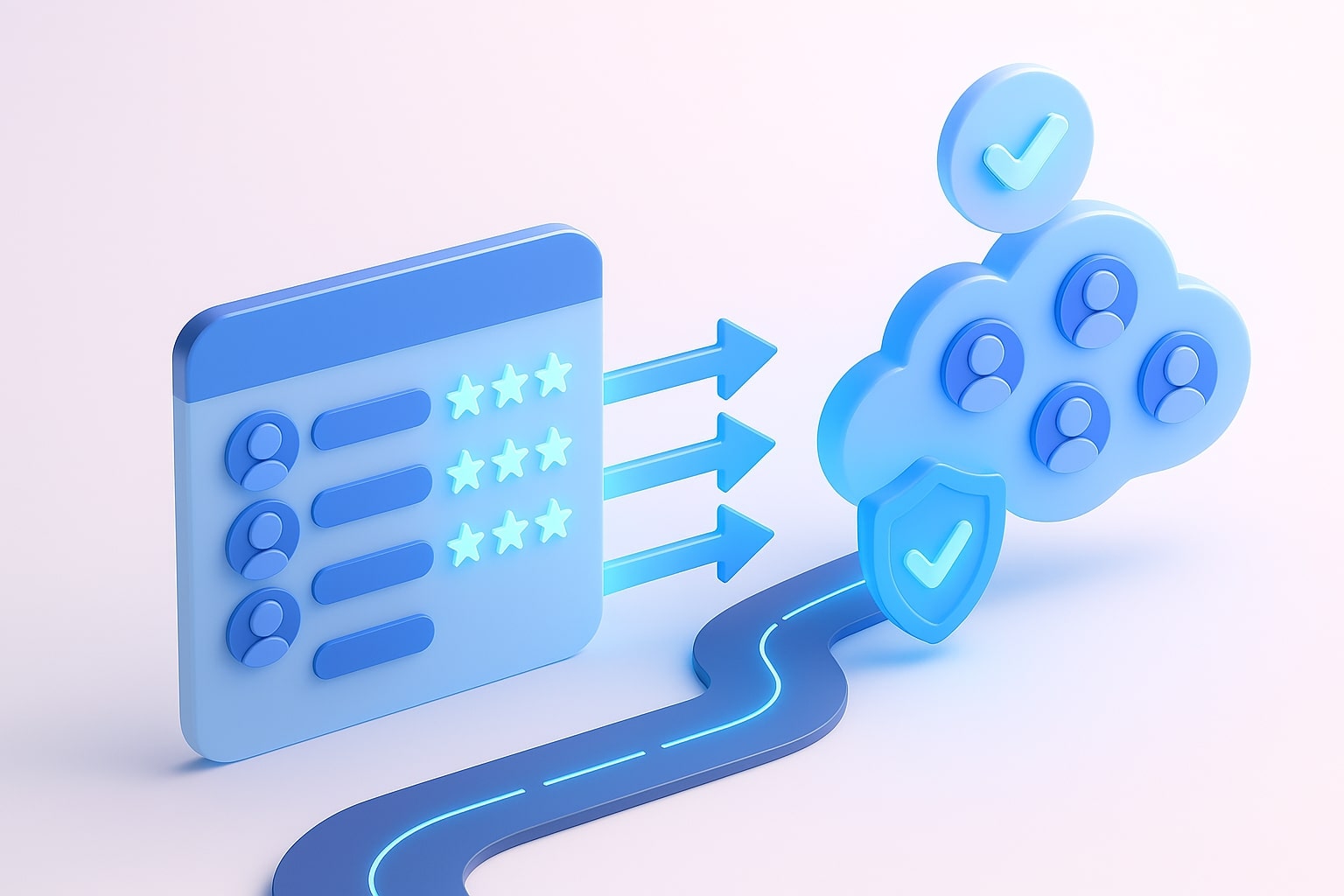 3D four step roadmap for data, creative, structure, and scaling