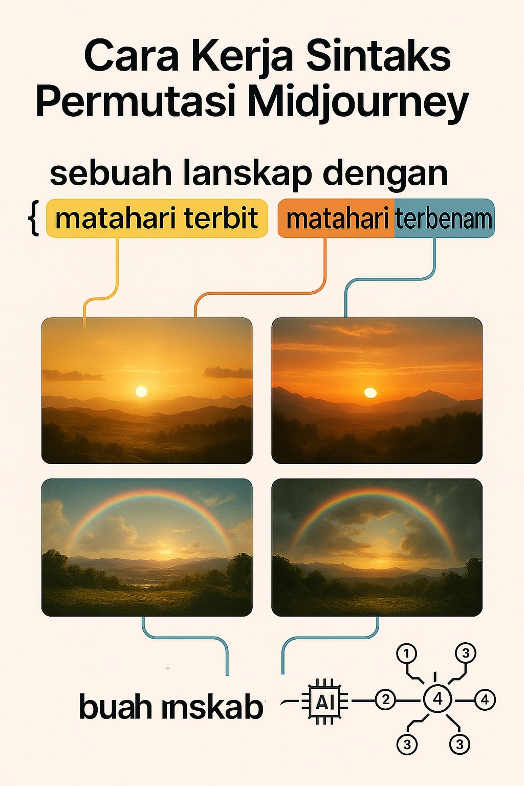 Teknik Permutasi Midjourney 1