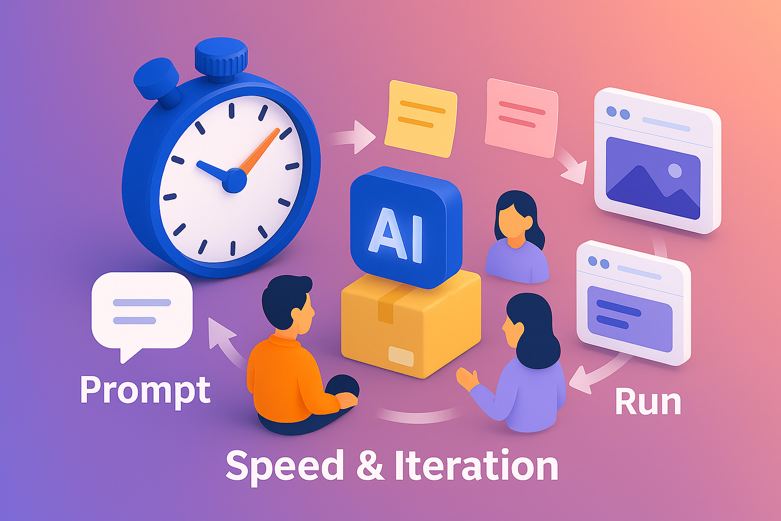 Prototyping cepat dan kolaborasi tim kecil