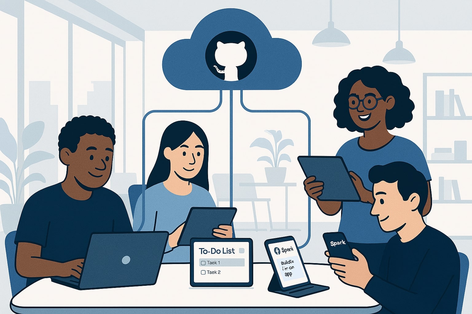 membuat apps dengan GutHub Spark