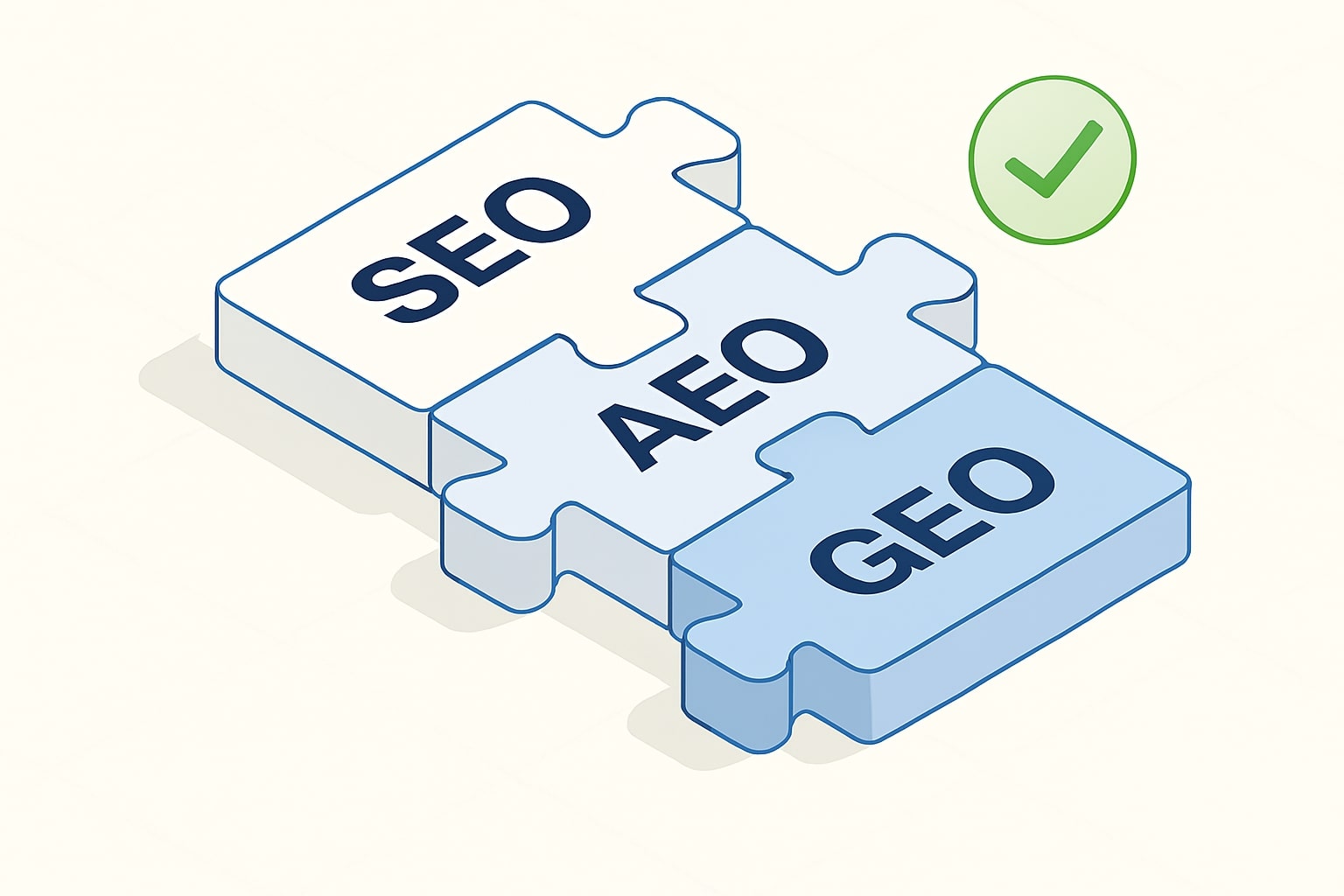 Tiga modul SEO, AEO, GEO disatukan menjadi satu sistem