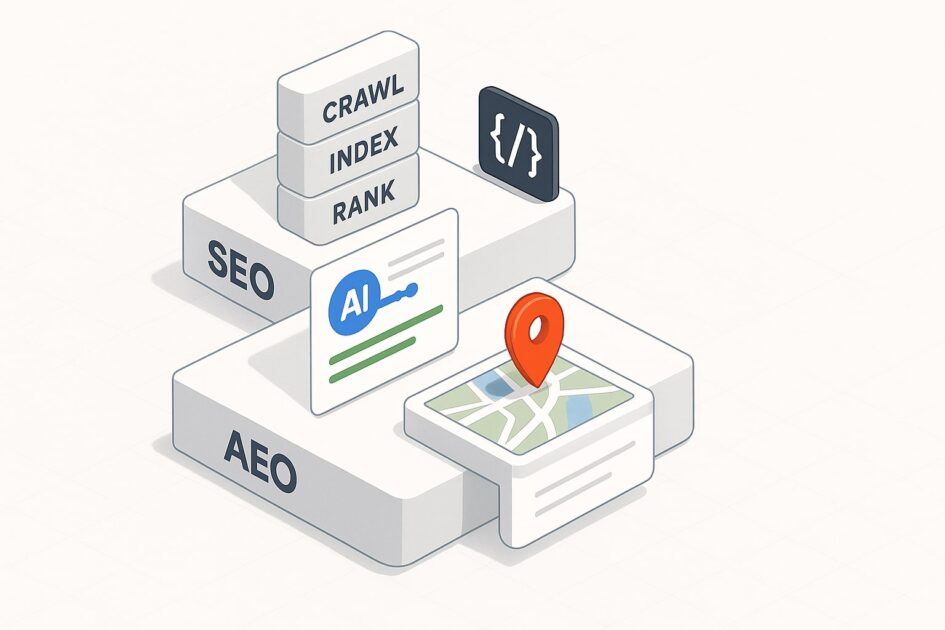 SEO vs AEO vs GEO, Perbedaan, Peran, dan Kapan Dipakai
