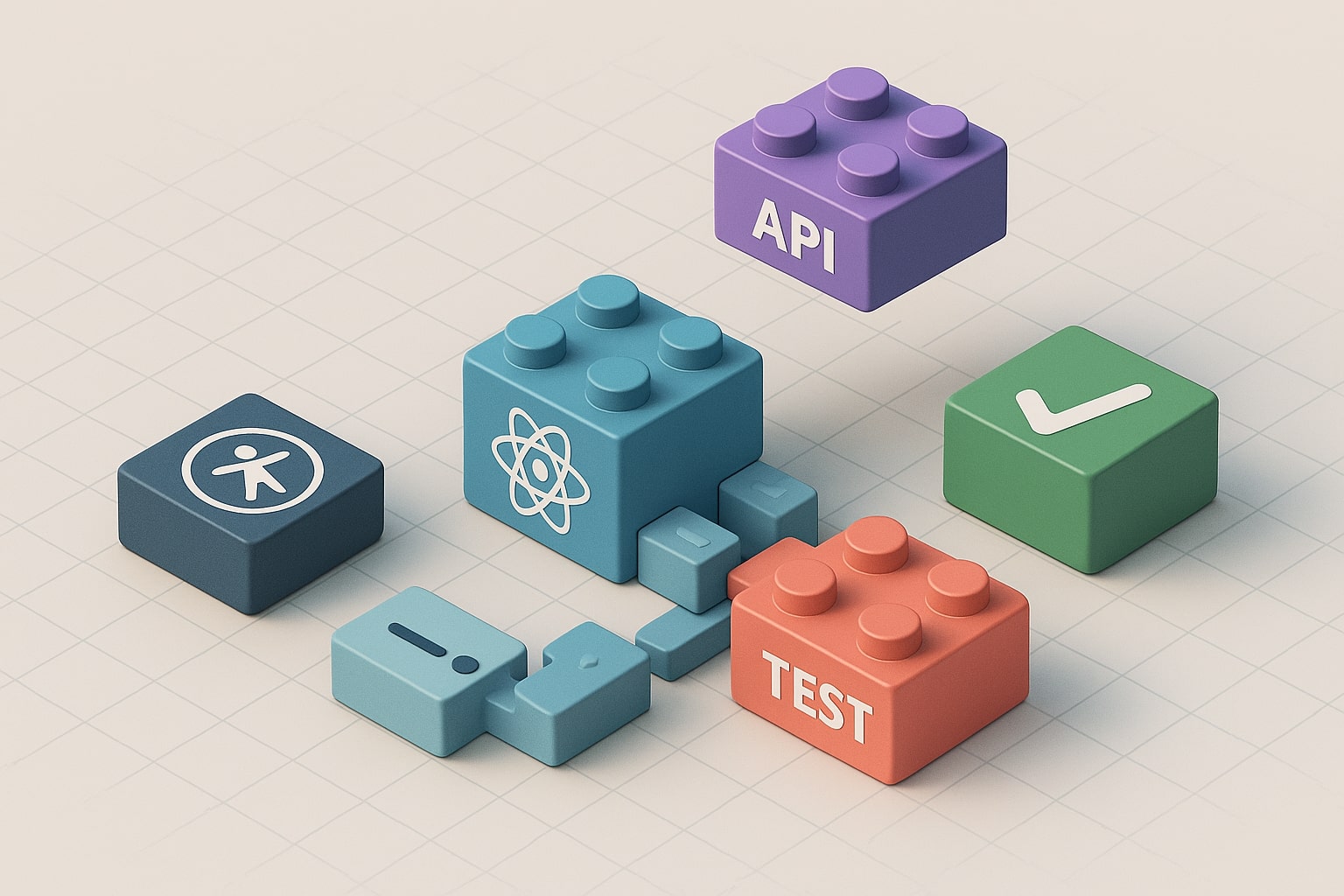 3D isometric modular web development with components, APIs, and tests.