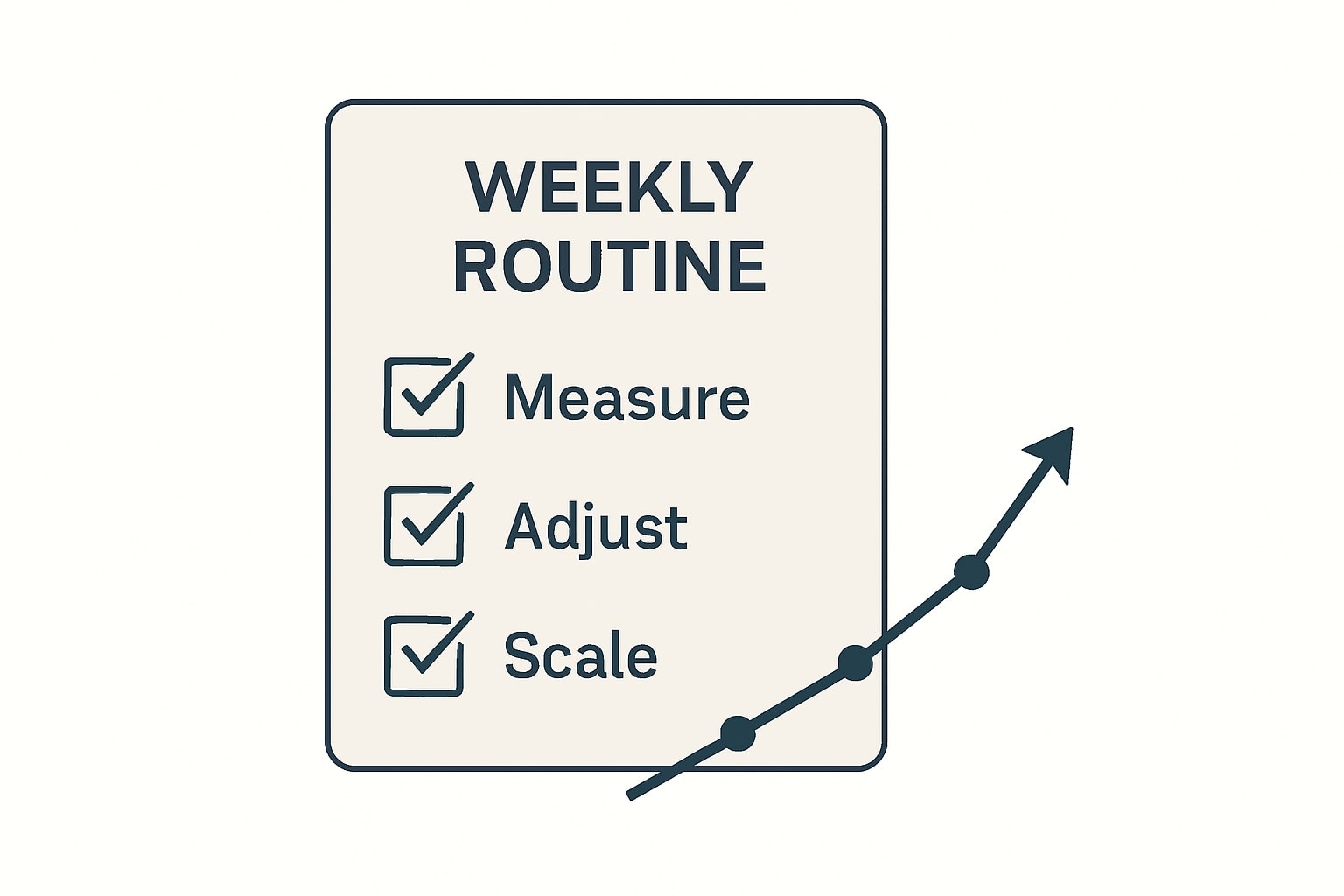 Routine checklist for ongoing GMV Max optimization