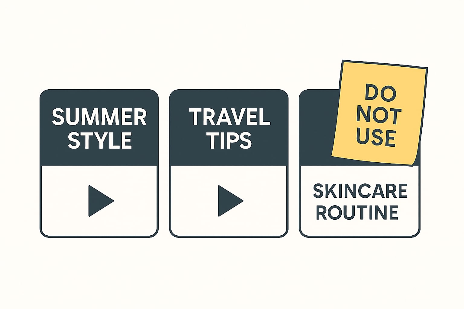 UGC-style thumbnails with safe overlays and a do-not-use list