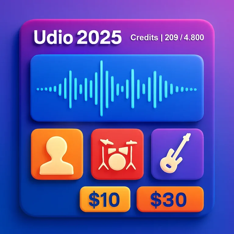 Udio Pricing Plans (2025) Review: Free vs Standard vs Pro, Credits, and Real Cost per Song