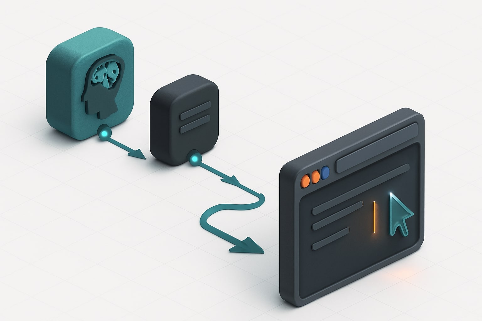 Diagram showing instruction, screenshot context, function call, and executed action for Computer Use