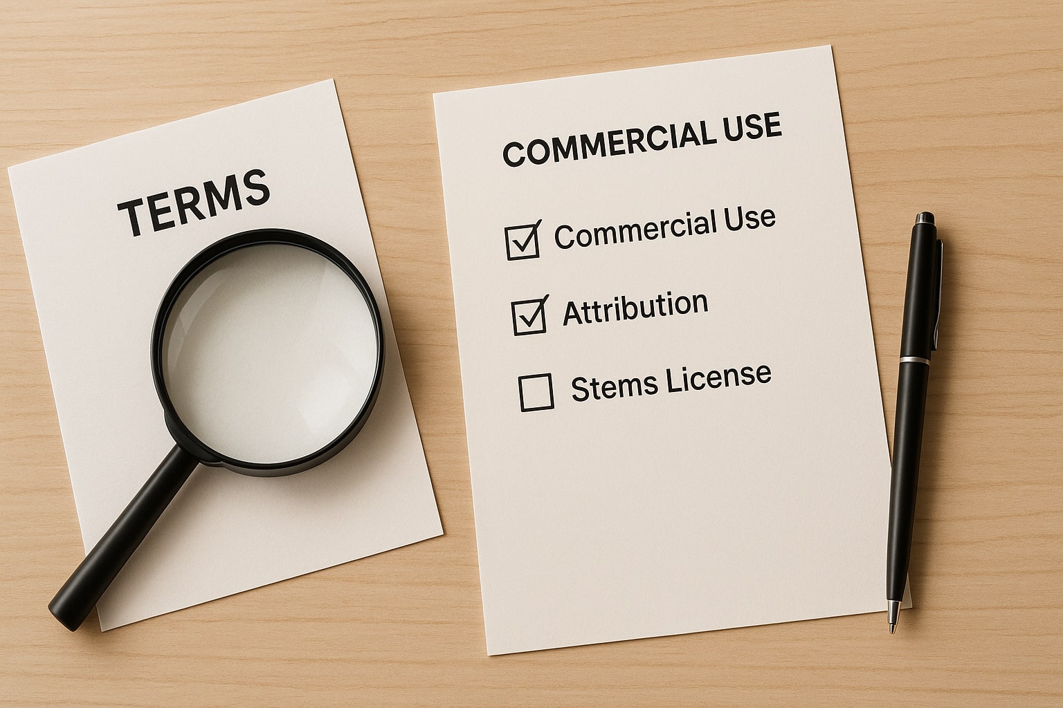 Rights and risk checklist for AI music