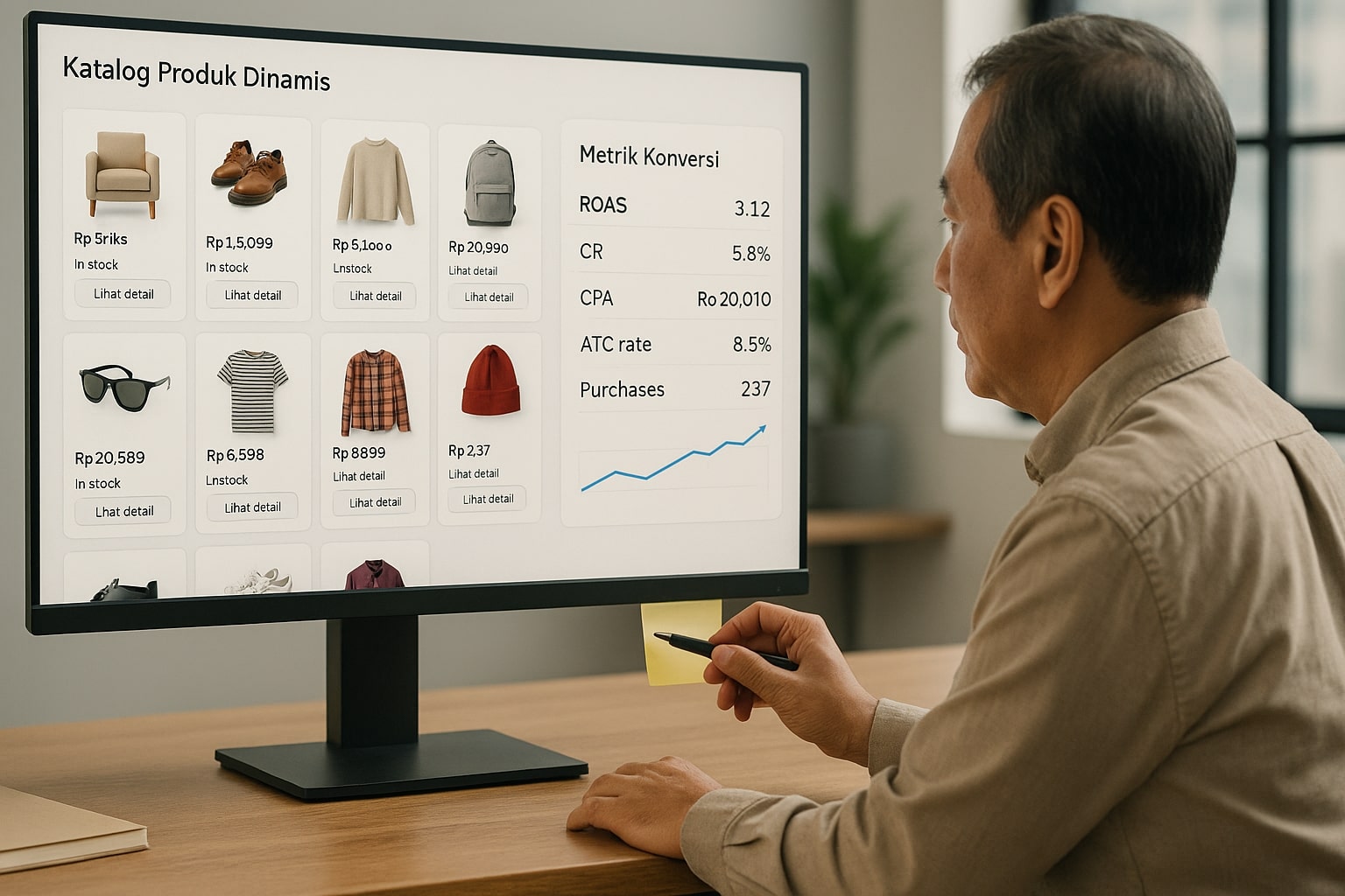 Retargeting katalog Meta untuk audiens dewasa bernilai tinggi.