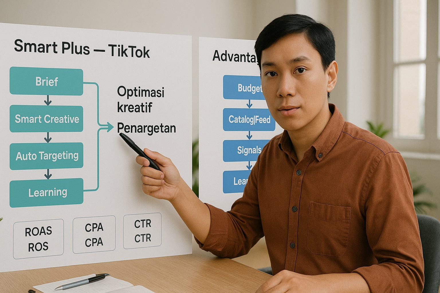 Diagram perbandingan automasi Smart Plus dan Advantage Plus.