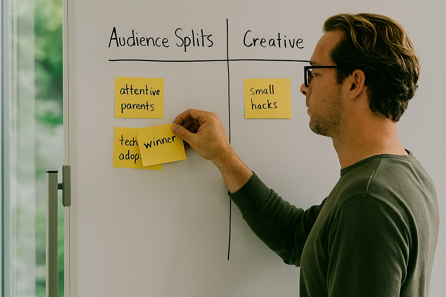 Shift focus from audience splits to creative angles