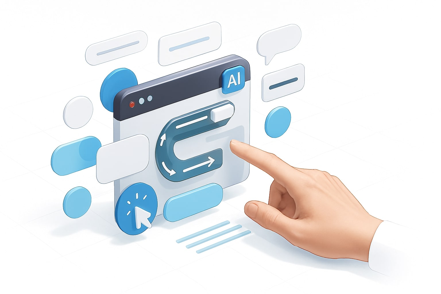 Overview diagram of a browser agent interpreting interface elements