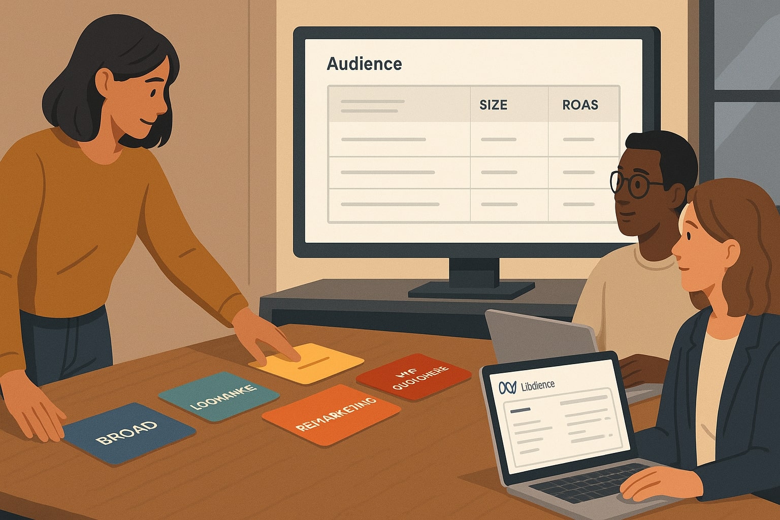 Strategists map Black Friday Meta ads audiences from broad to VIP customer segments.