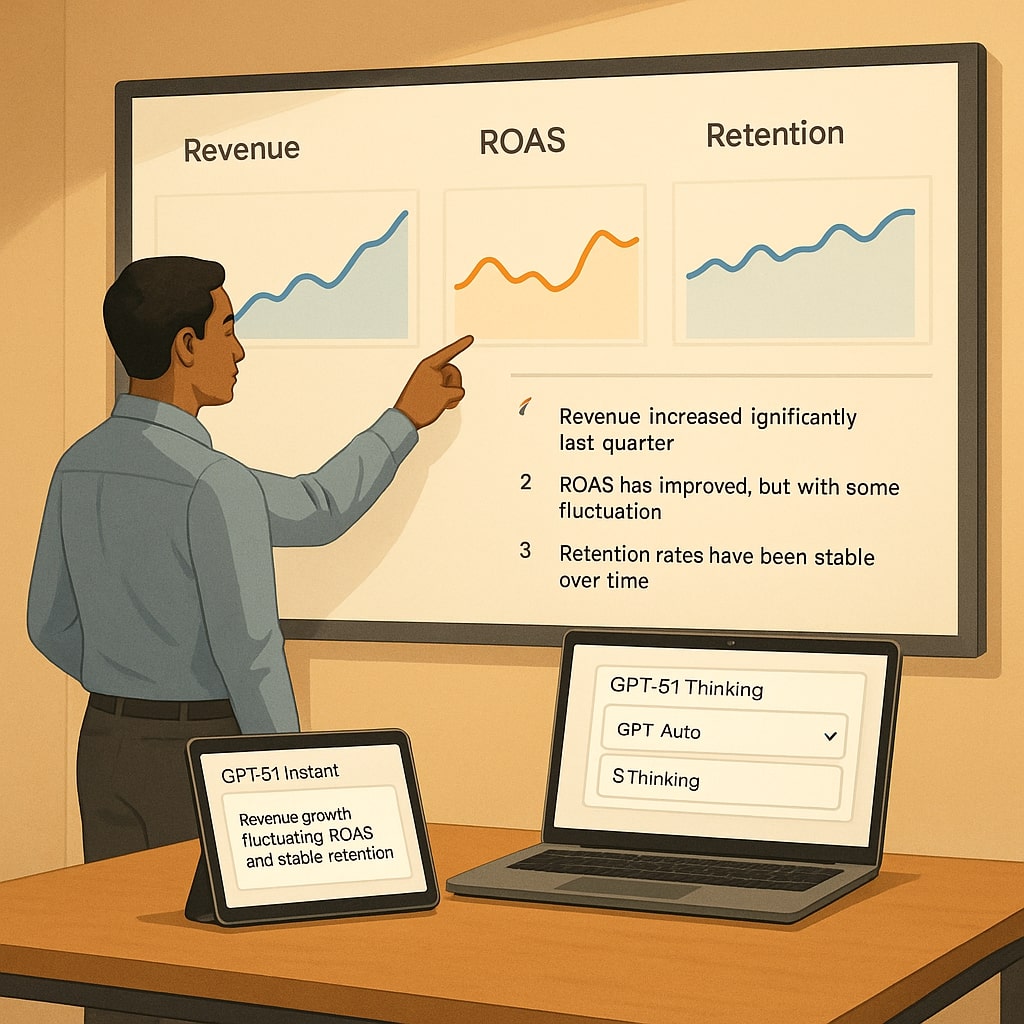 Business analyst using GPT-5.1 Thinking to explain complex dashboards and spreadsheets