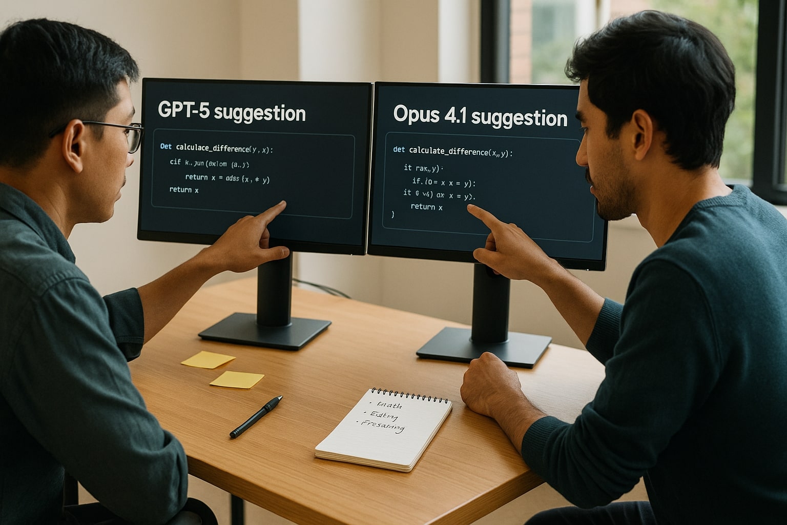 Developers compare GPT-5 and Opus 4.1 on real tasks.