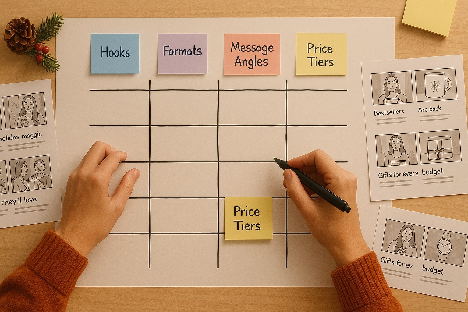 Budget splits evolving from early November to Q5.