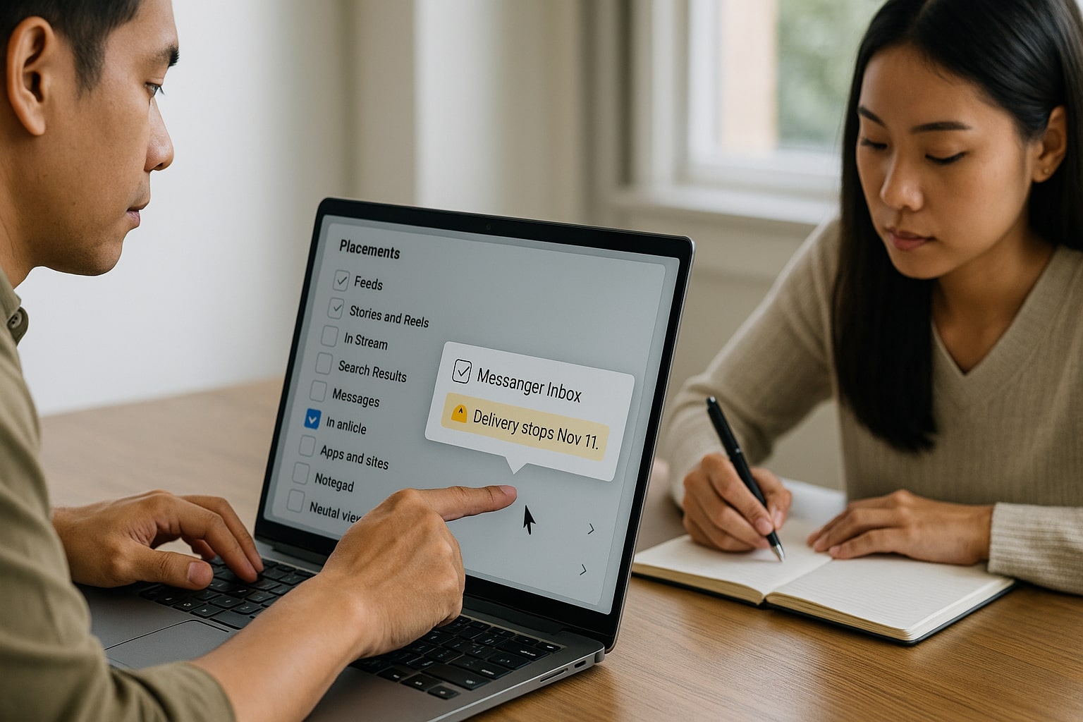Remove Messenger Inbox placement by Nov 11, 2025