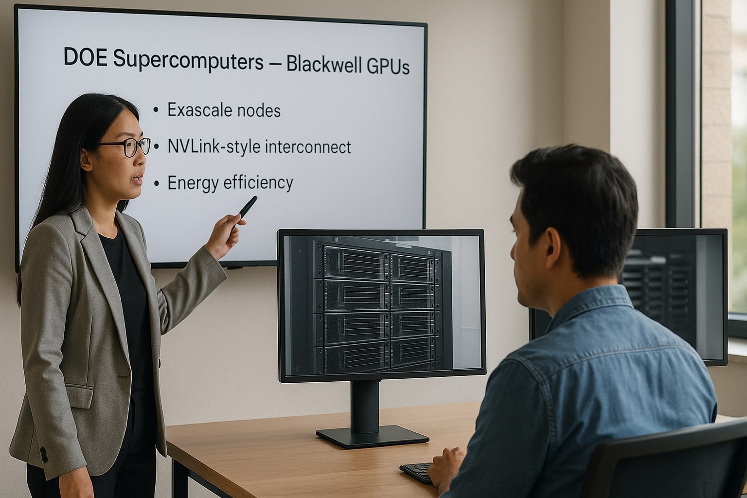 Briefing on national lab AI supercomputers.