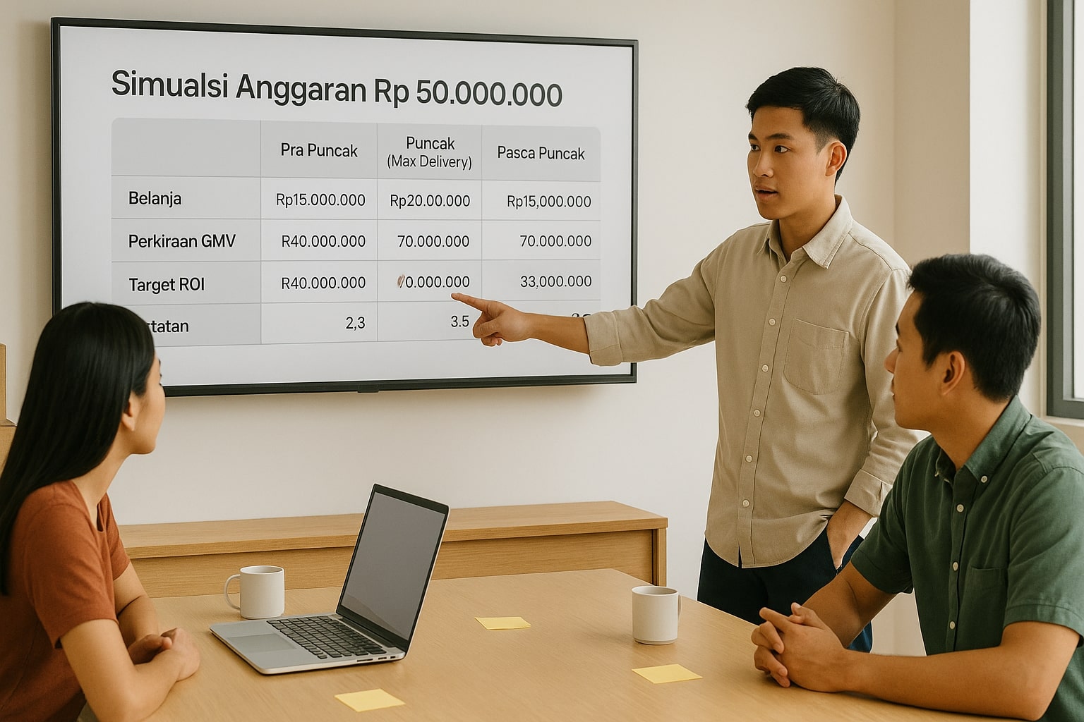 Simulasi alokasi anggaran GMV Max pada 11.11