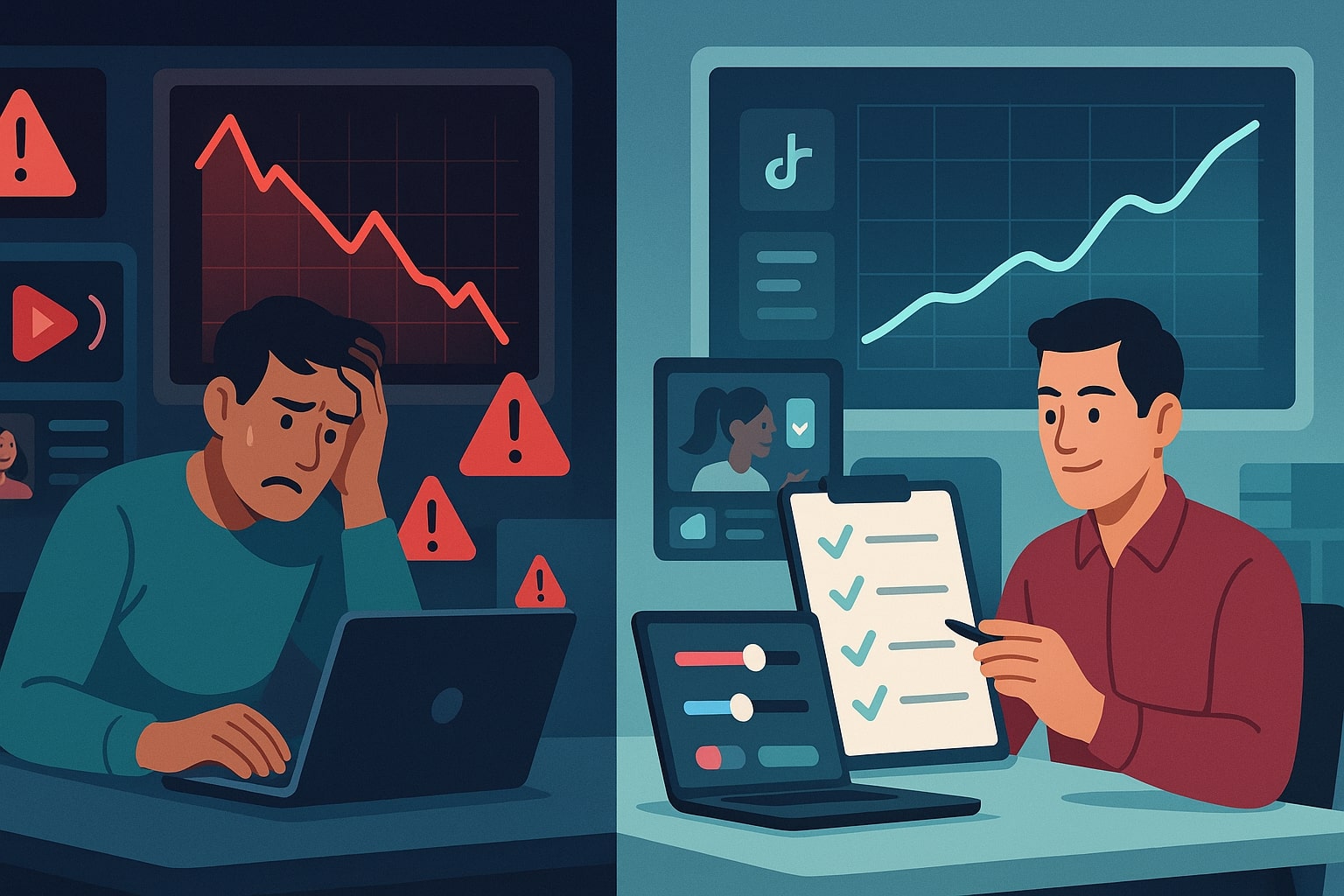 Contrast between chaotic and disciplined TikTok GMV Max Black Friday approaches