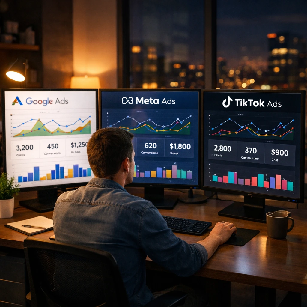 Google Ads vs Meta Ads vs TikTok Ads: Mana yang Paling Masuk Akal untuk Bisnis Anda di 2026?
