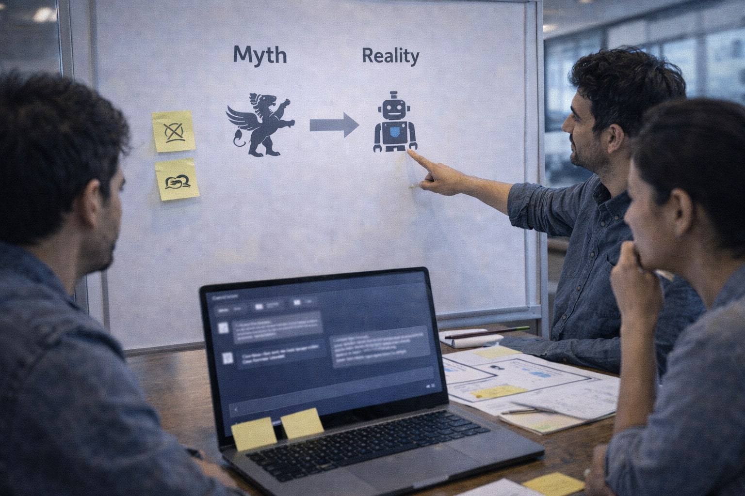 Team reviewing common myths versus reality about GPT-5.2 router rollback and ChatGPT modes