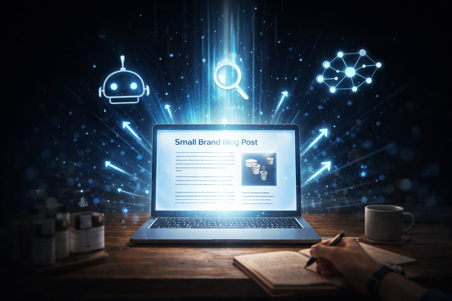 Strategi konten blog dan video brand kecil untuk AEO di era AI search