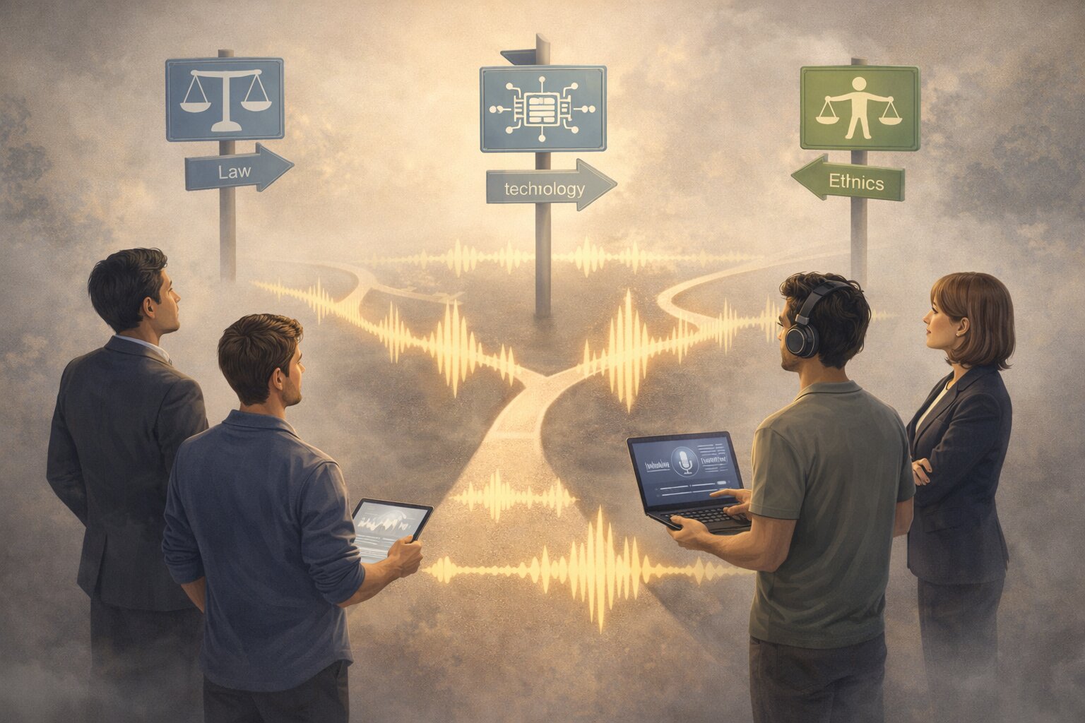 Experts standing at a crossroads of law, technology, and ethics for AI voice cloning