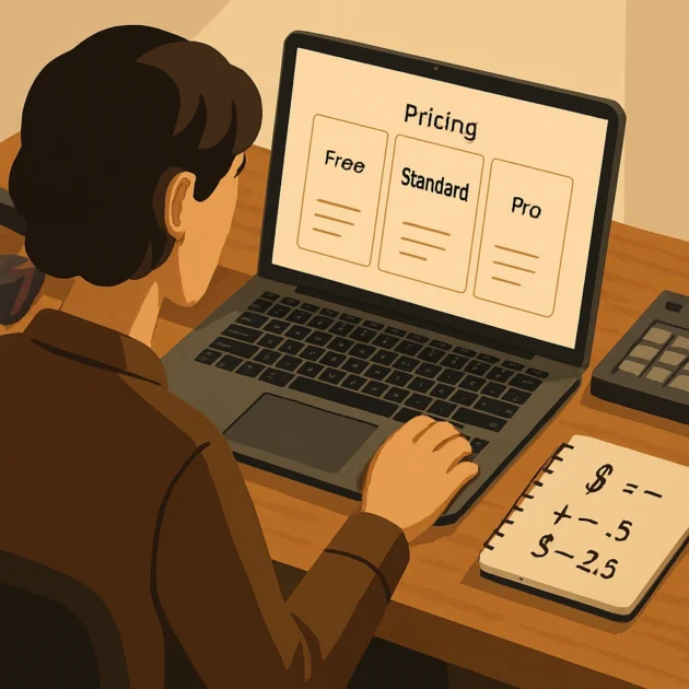 Udio Pricing Plans 2026 comparison with creator choosing Free Standard or Pro