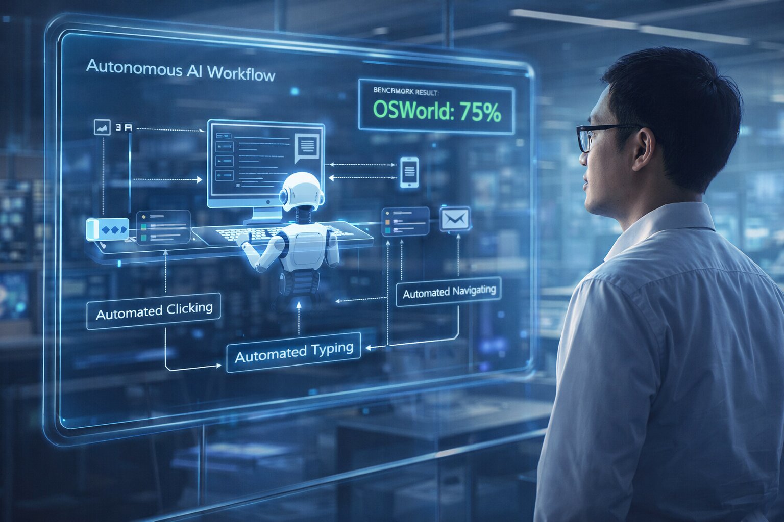 GPT-5.4 OpenAI computer use melampaui manusia benchmark OSWorld 2026