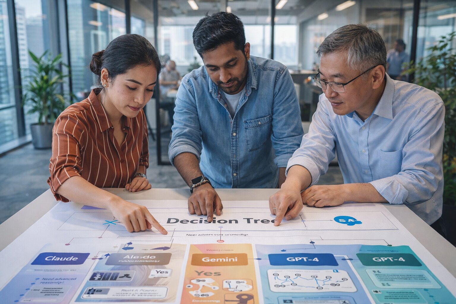 Panduan memilih model AI terbaik Claude GPT Gemini sesuai kebutuhan 2026