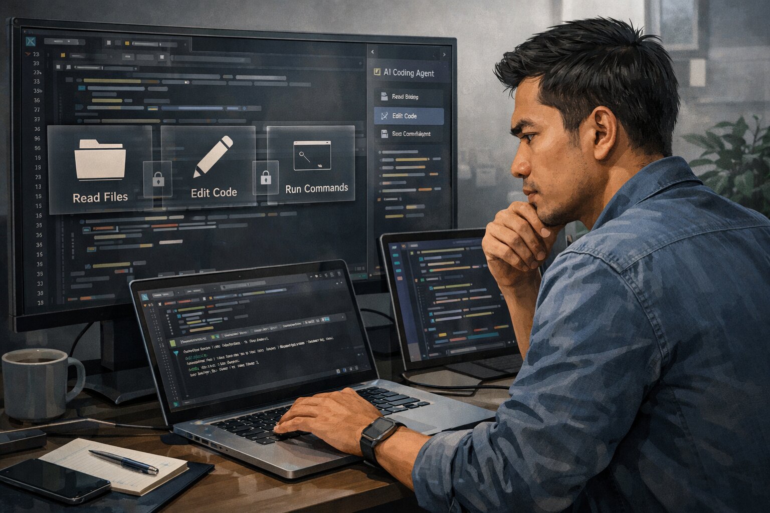 Developer memahami cara kerja Codex di VS Code dengan fokus keamanan