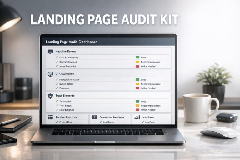 Landing Page Audit Kit untuk Headline, CTA, dan Conversion Review