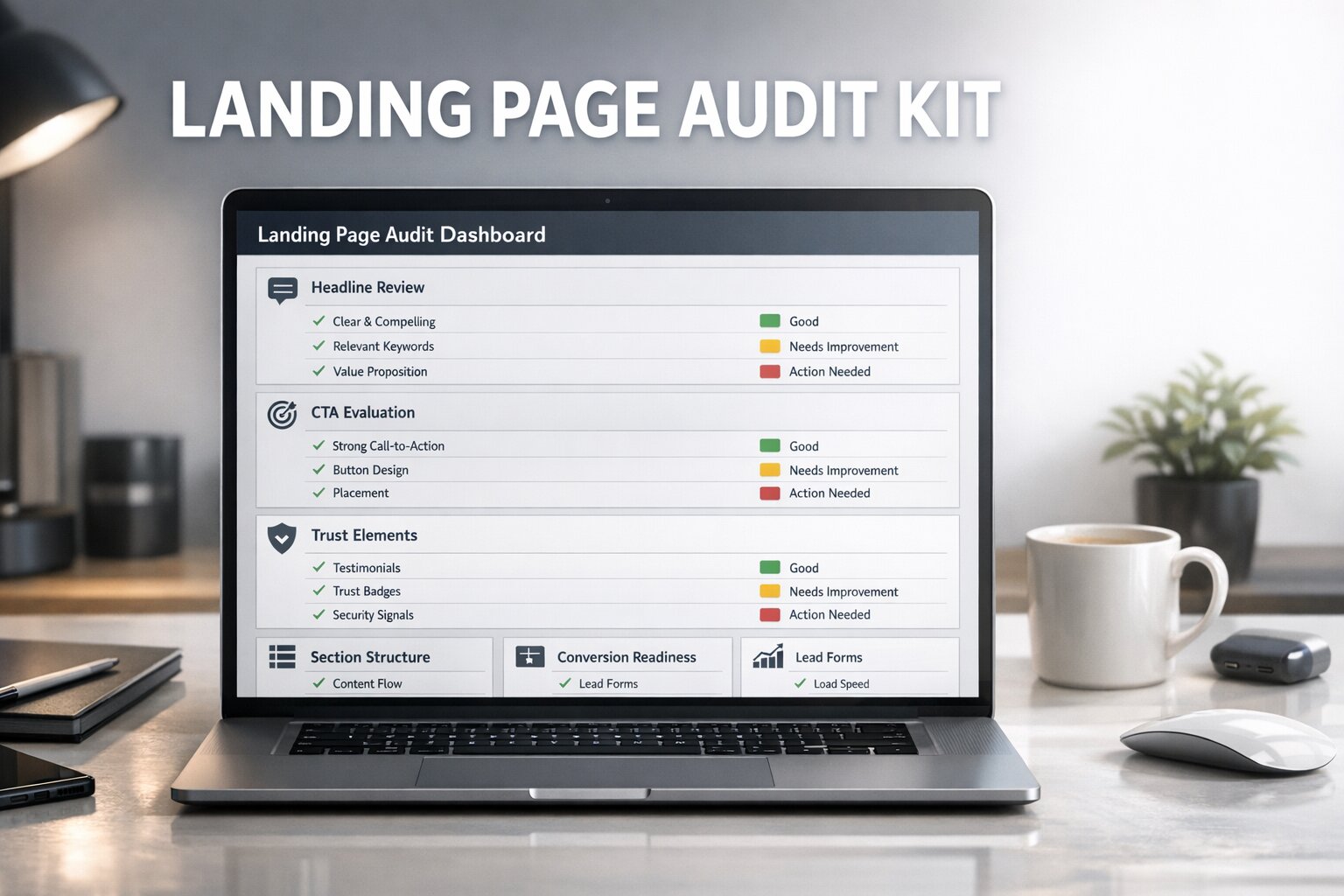 Landing Page Audit Kit untuk Headline, CTA, dan Conversion Review