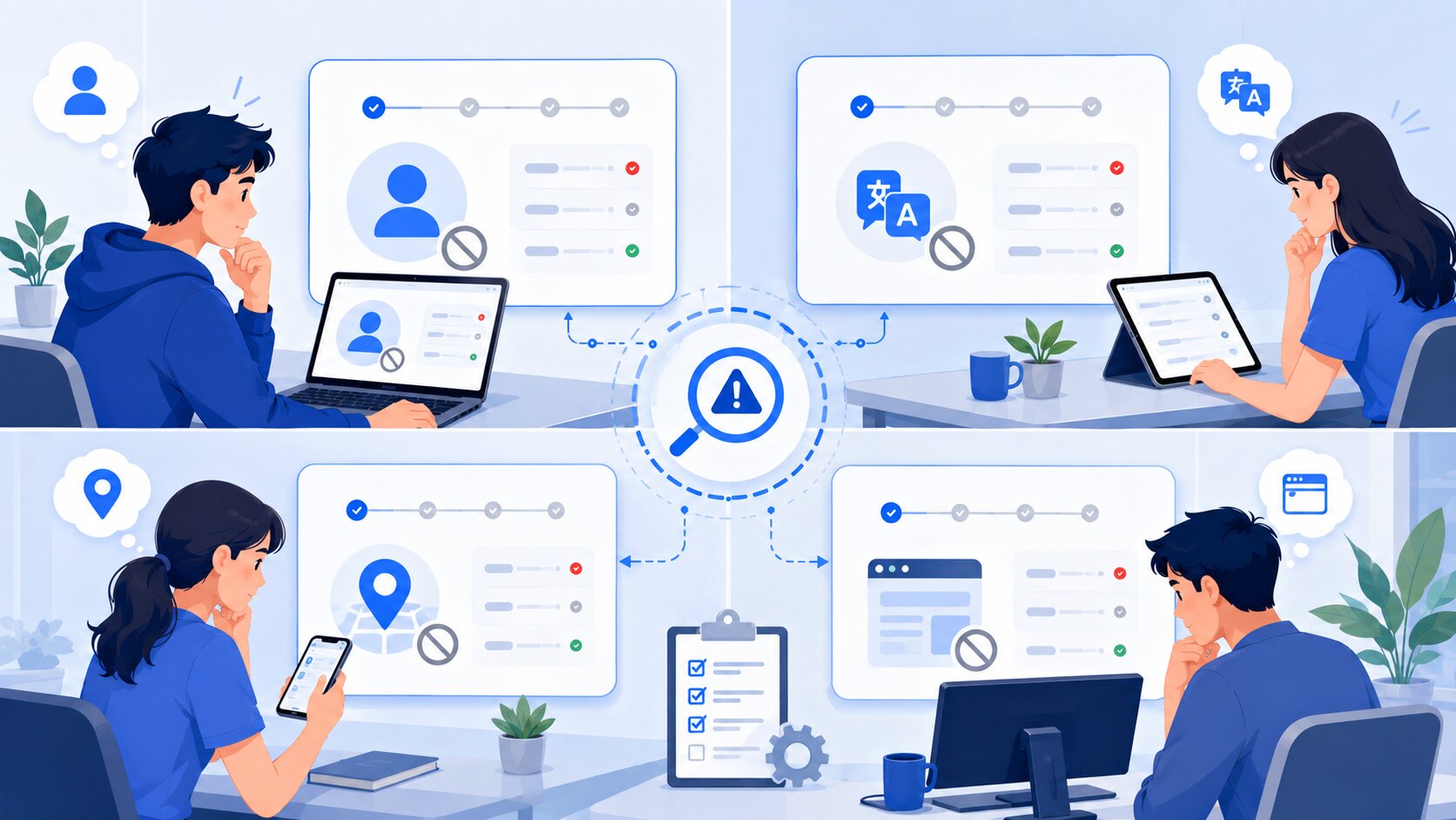 Ilustrasi penyebab utama Google AI Mode belum muncul di akun dan perangkat