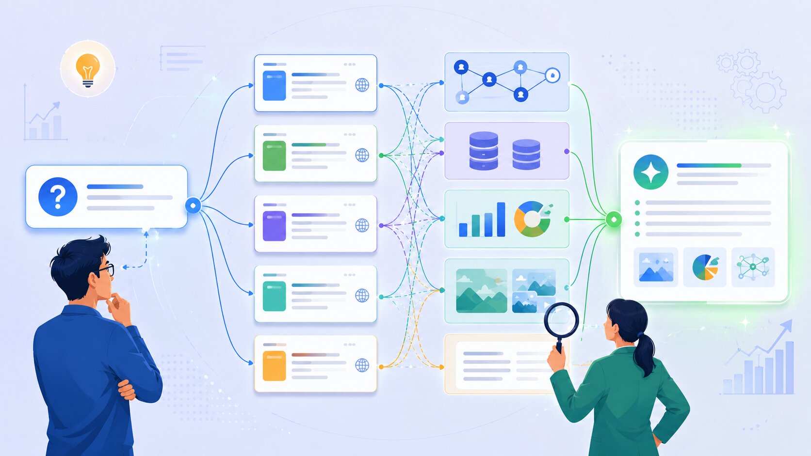 Cara kerja Google AI Mode dan AI Overview dengan query fan out