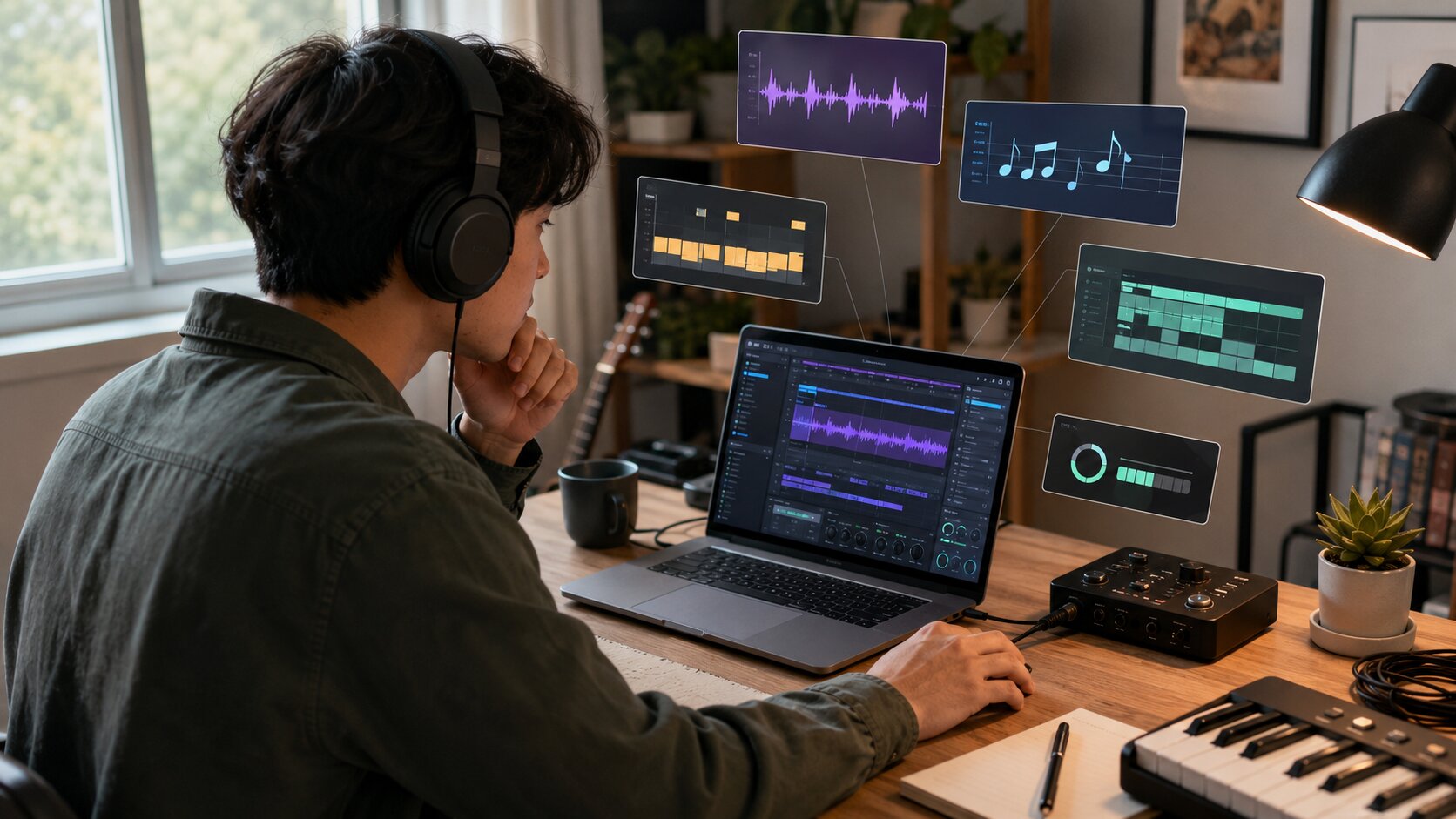 Creator testing Udio free plan 2026 with AI music prompts